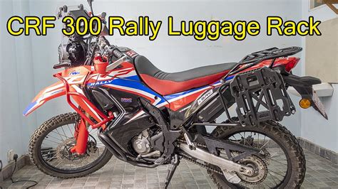 Luggage Cargo Rack For Honda Crf Rally To Fit Givi Canyon Soft Bags Youtube