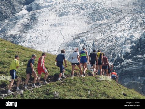 Jungfrau Marathon In The Swiss Alps Stock Photo Alamy