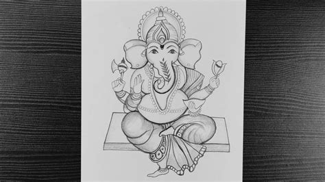 Ganesha Drawing Pencil Drawings Easy Lord Ganesha Female Sketch