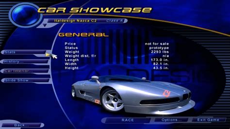 Need For Speed Iii Hot Pursuit Italdesign Nazca C2 Car Showcase Youtube