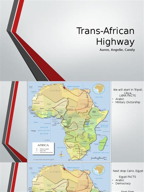 Trans African Highway Pdf Nile Africa
