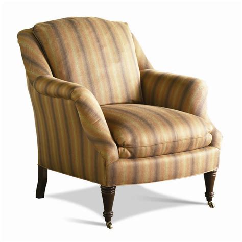 There are no visible maker's marks. Sherrill Traditional Lounge Chair with English Arms and ...