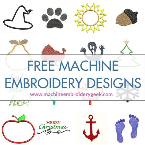 Free Embroidery Designs Machine Embroidery Geek Free Machine