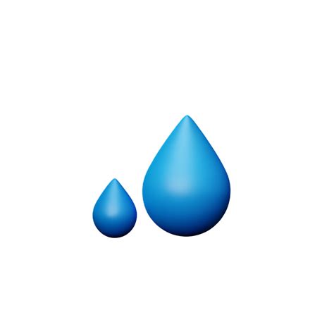 Water Drop 3d Rendering Icon Illustration 28582637 Png