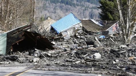 Washington Landslide Aerials Show Devastation Bbc News