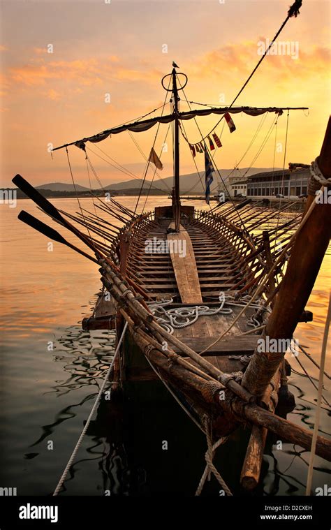 Replica Of Argo The Mythical Ship Of Jason And The Argonauts At The