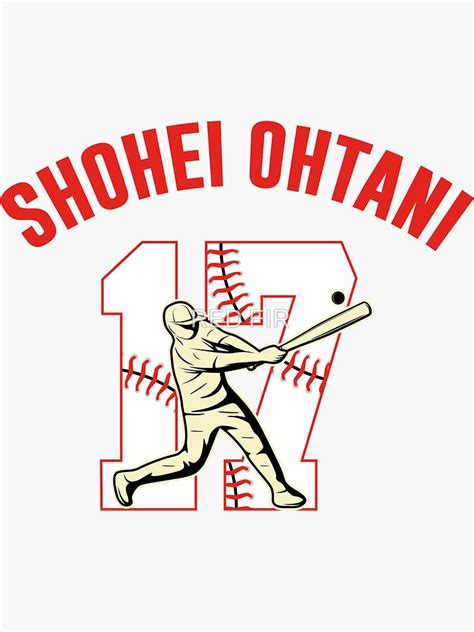 Shohei Ohtani 17 Sticker For Sale By Khalid2000 Redbubble
