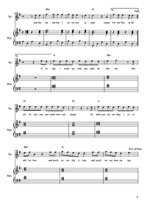 Amnesia - 5 Seconds of Summer Download the PDF here | Verano