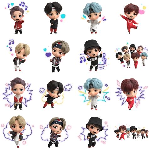 Stickers De Bts En Png Pegatinas Bonitas Dibujos Bonitos Margenes