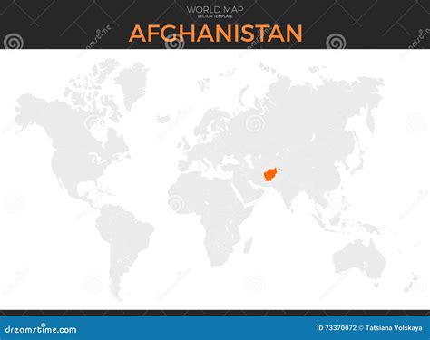 Islamic Republic Of Afghanistan Location Map Stock Vector