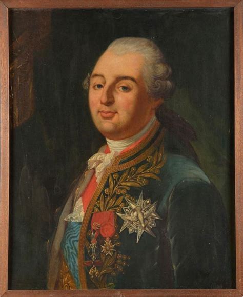 Portrait Of King Louis Xvi Of France French School Xix Century