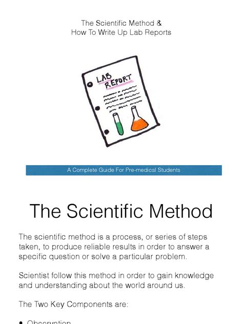 The Scientific Method And How To Write Up Lab Reports