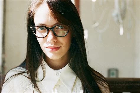 beautiful woman wearing glasses by stocksy contributor amor burakova stocksy