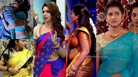 Tamil Tv Serial Actress Hot Low Waist Saree Show Mix 3 Youtube