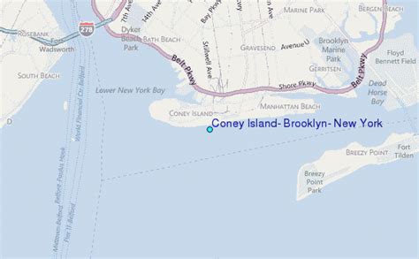 Coney Island New York Map Map Of Western Hemisphere