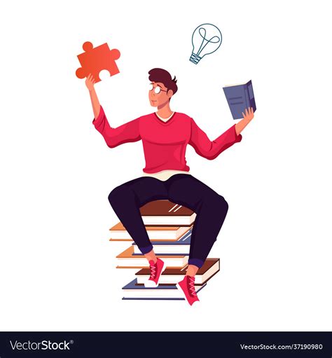 Self Education Concept Royalty Free Vector Image