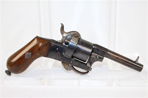 Arendt Belgian Pinfire Revolver Pistol Antique Firearms 001 Ancestry Guns
