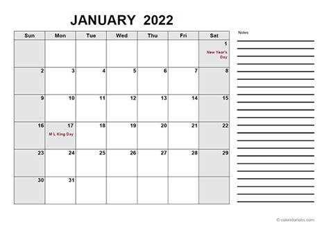 2022 Free Calendar Pdf Free Printable Templates