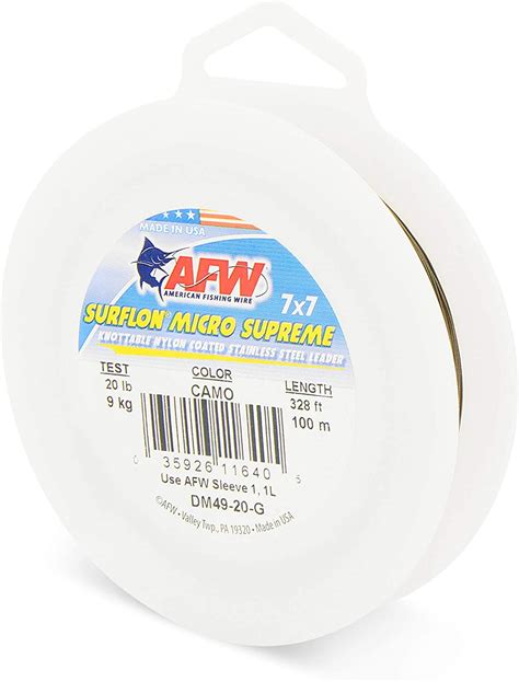 American Fishing Wire Surflon Micro Supreme Nylon Coated
