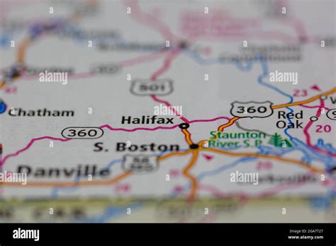 Halifax Virginia On A Map Hi Res Stock Photography And Images Alamy