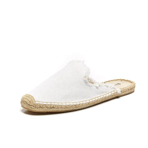 Lyst Soludos Frayed Mule Slip On Espadrille In White