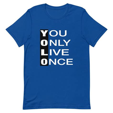 Yolo You Only Live Once T Shirt Multi Colors Yolo Ash Color