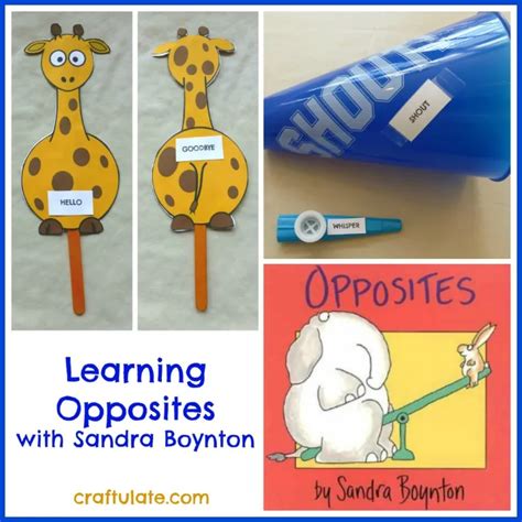 Learning Opposites With Sandra Boynton Craftulate