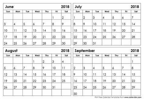 Collect Four Month Printable Calendar 2020 Calendar Printables Free Blank