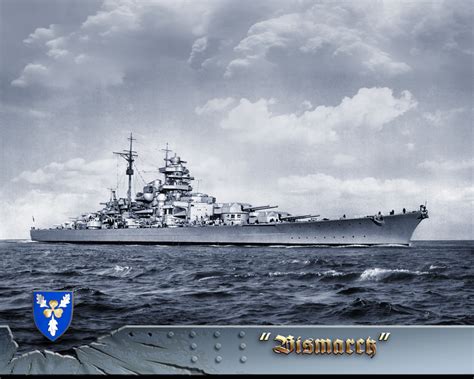 Photo Bismarck Ships Painting Art Army Battleship Bismarck
