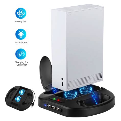 4 In 1 Vertical Stand For Xbox Series S Console With 3 Usb Hub Ports