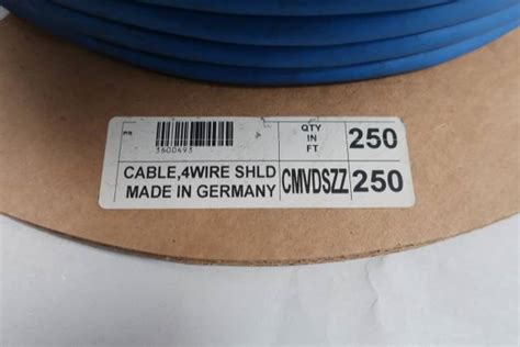 Emerson Cmvdszz250 Micro Motion 4 Wire Shielded Cable 250ft