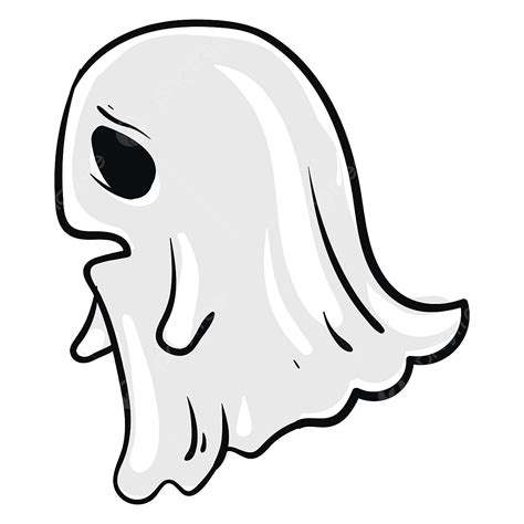 Sad Ghost Illustration Vector On White Background Sad Drawing Ghost