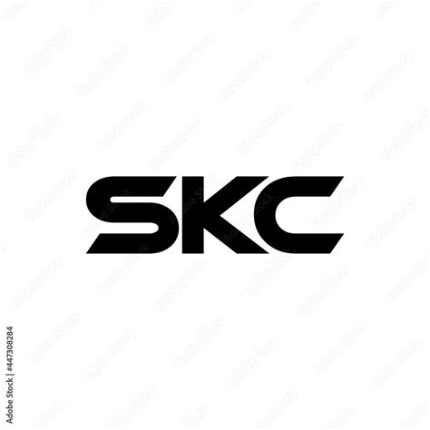 Skc Letter Logo Design With White Background In Illustrator Vector