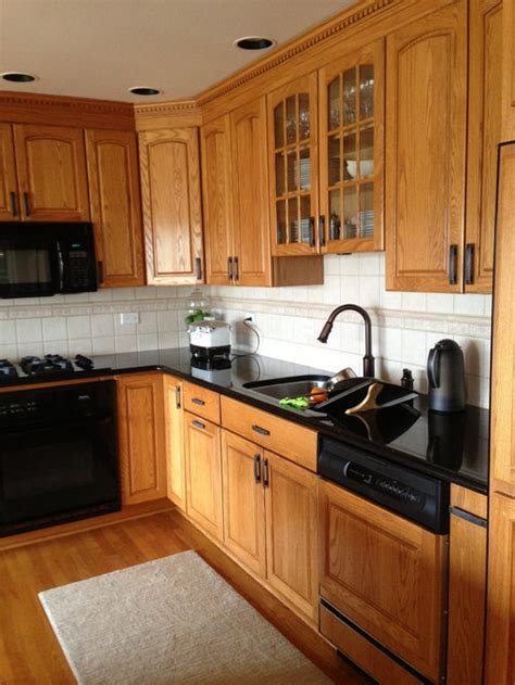 Oak cabinet backsplash home design ideas, pictures. Should I paint my golden oak cabinets?