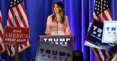 Melania Trump Solo In Pennsylvania Tries To Smooth Husbands Rough