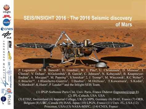 Pdf Seisinsight The 2016 Seismic Discovery Of Mars