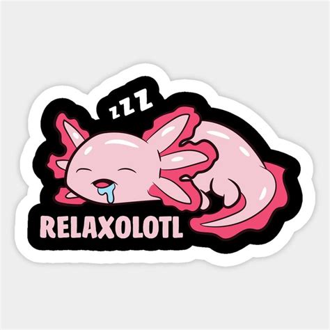 A Pink Sticker With The Words Relaxloot On Its Back And An Image Of A