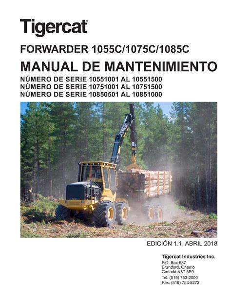 Tigercat Forwarder C C C Manual De Mantenimiento Pdf