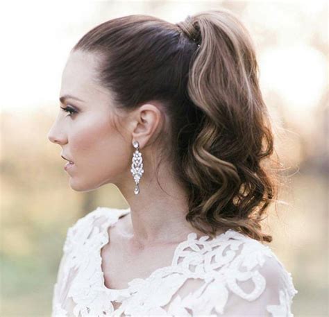 16 Chic Ponytails For A Modern Youthful Bridal Look Elegante