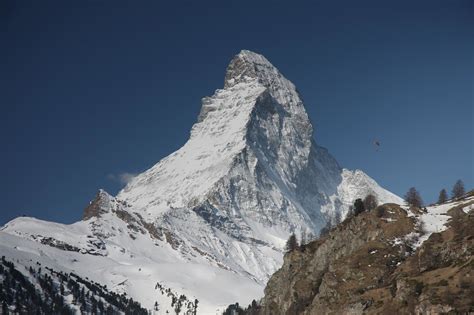 Matterhorn Cervino Matterhorn 4478m Taken From Zermatt Mark