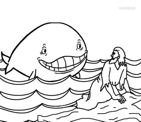 Jonah and the whale coloring pages. Printable Jonah and the Whale Coloring Pages For Kids