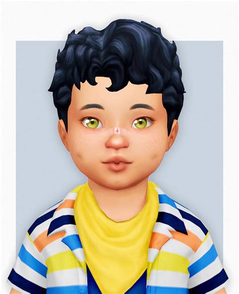 Sims 4 Cc Maxis Match Toddler Male Hair Keradock