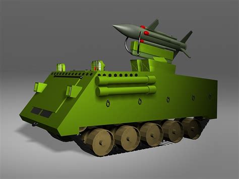 Missile Launcher Anti Tank Vehicle 3d Model 3ds Max Files Free Download