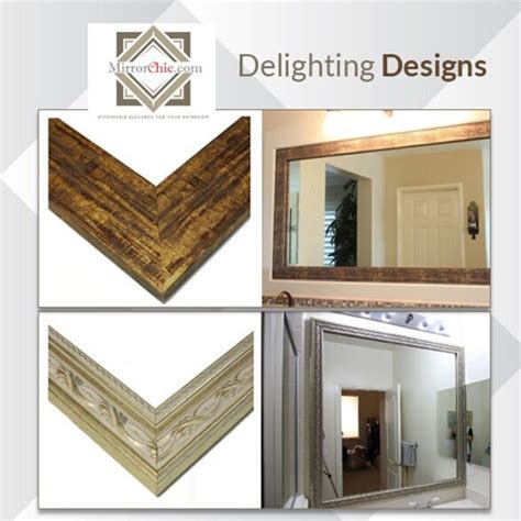 Why Continue To Live With Bare Boring Bathroom Mirrors When Our Affordable Custom Cut Mirror