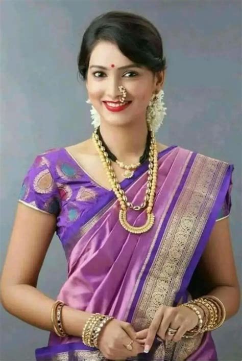 pin by anisha vahini on marathi bride kashta navuwari wedding andcultural saree beautiful