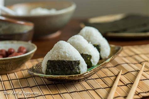 Umeboshi Onigiri Japanese Pickled Plum Rice Balls Onigiri Rice