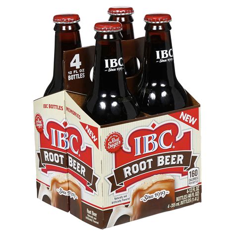 Ibc Root Beer Made With Sugar 12 Fl Oz Glass Bottles 4 Pack Specialty