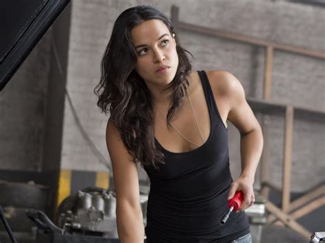 Actress Michelle Rodriguez Attends The Fate Of The Fu