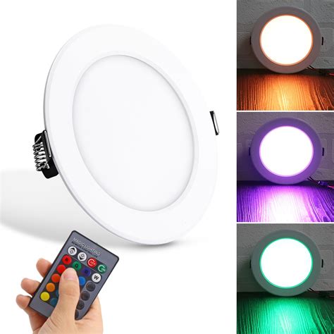 10w Round Rgb Led Panel Light Concealed Recessed Ceiling Lamp Downlight