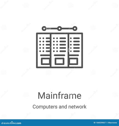 Mainframe Icon Vector From Computers And Network Collection Thin Line